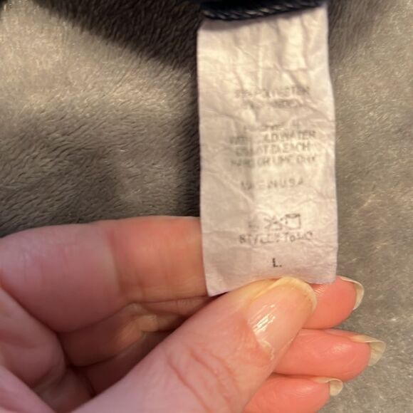 ACTING Pro. Large. Navy shirt with yellow/white plaid - Picture 8 of 8